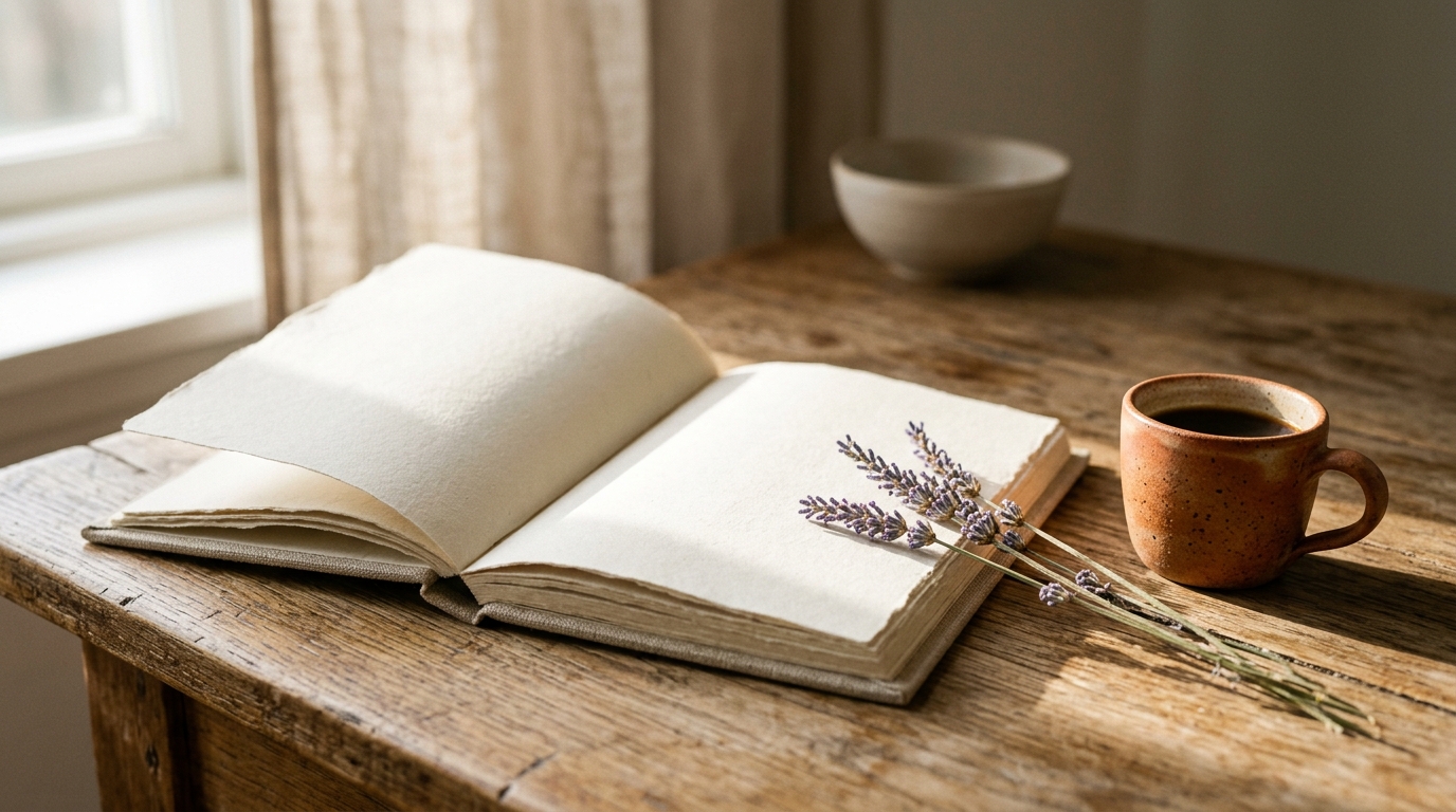 Seelenkompass Journal und Stillleben